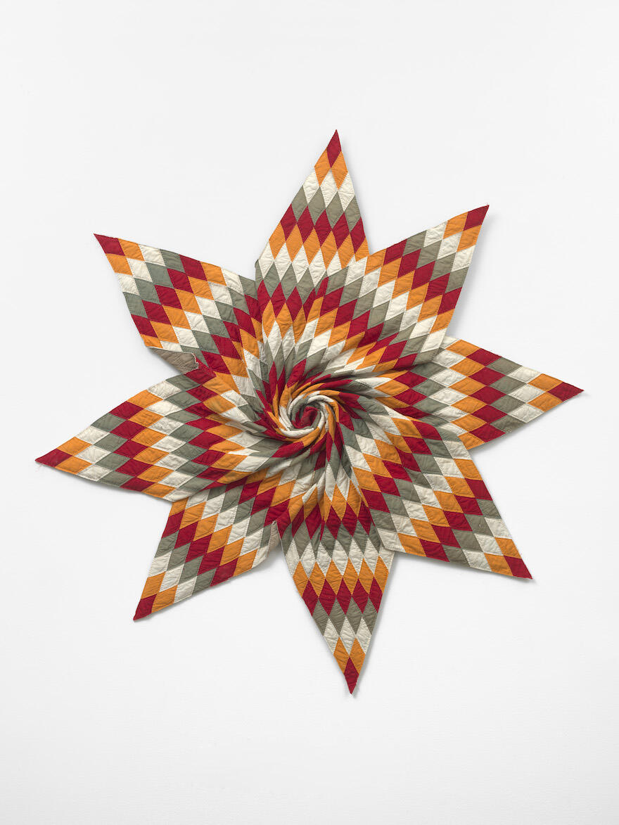 Star made with interwoven textiles
